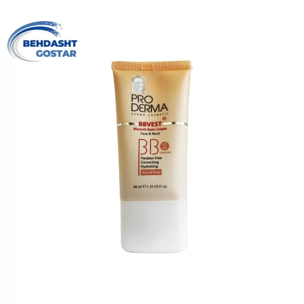 بی بی کرم SPF40 پرودرما بژ طبیعی حجم 40 میلی لیتر