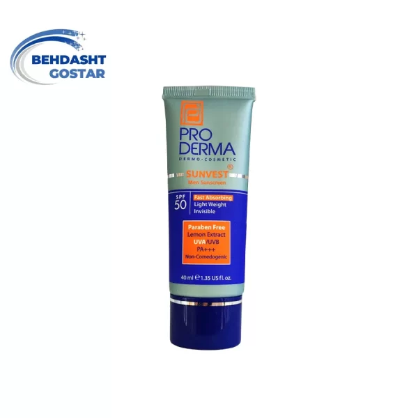 کرم ضد آفتاب فاقد چربی پرودرما SPF 50 مناسب پوستهای چرب