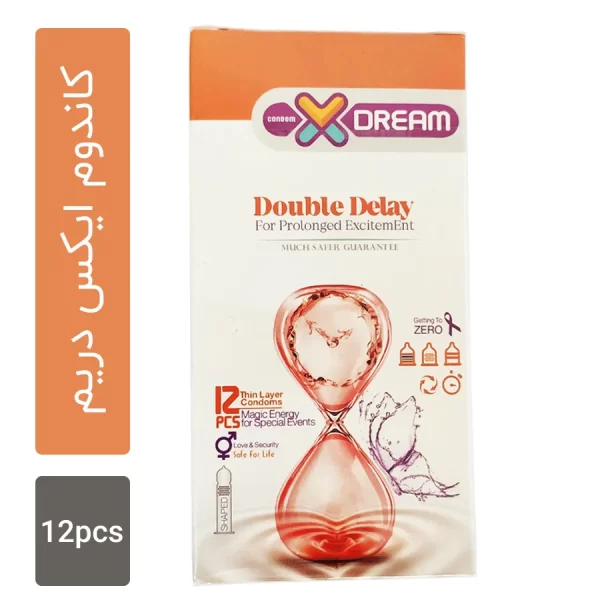 کاندوم ایکس دریم مدل Double Delay بسته 12 عددی
