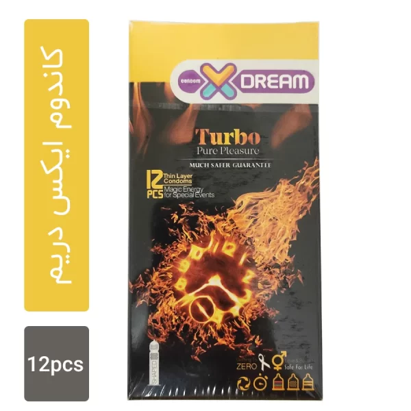 کاندوم ایکس دریم مدل Turbo بسته 12 عددی
